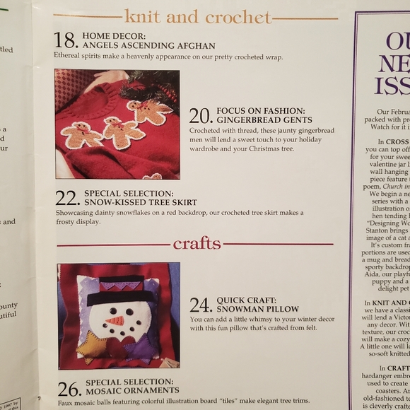 Cross Stitch Patterns Magazine Holiday Theme 1997 - Picture 3 of 9